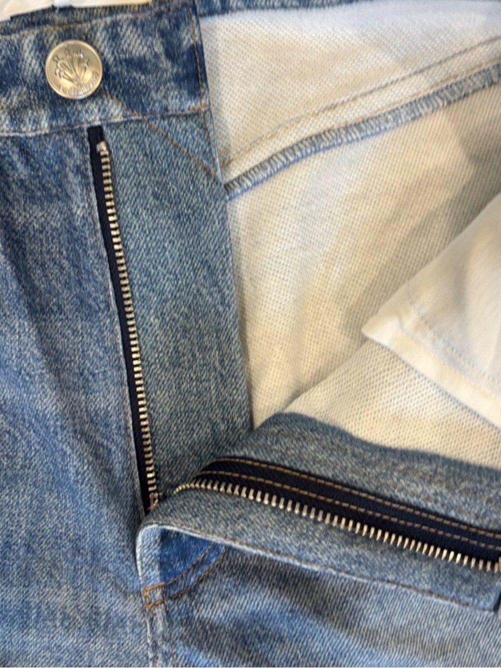 rag & bone Light Wash Wide-Leg Jeans - Picture 4 of 13